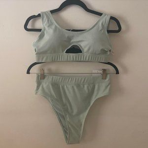 CHARLOTTE RUSSE Teal Bikini Set BRAND NEW with TAGS Two piece (includes both)